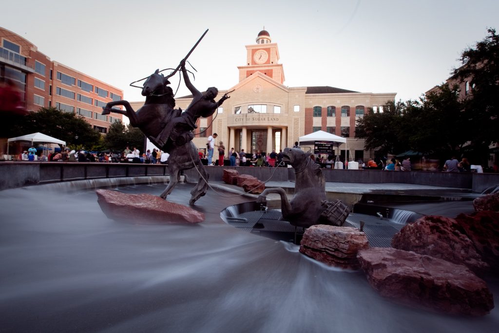 SEO SUGAR LAND - SEO Houston Company - Sugarland Town Square Skyline